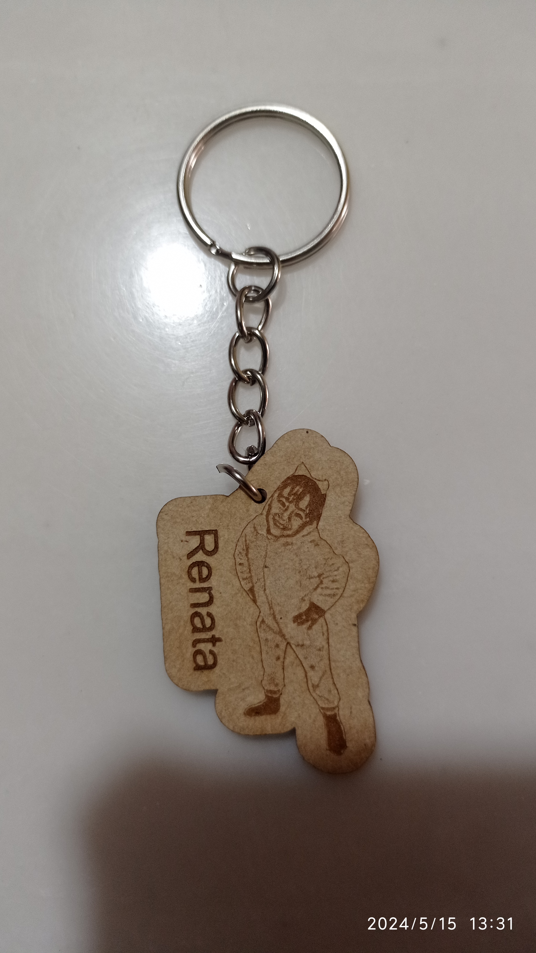 Llavero en forma de contorno