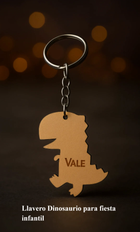 Llavero de borde de dinosauro