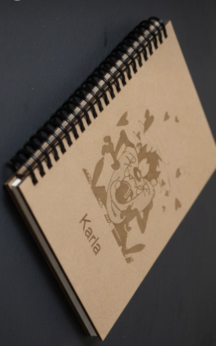 Libreta del demonio de tazmania tamaño media carta