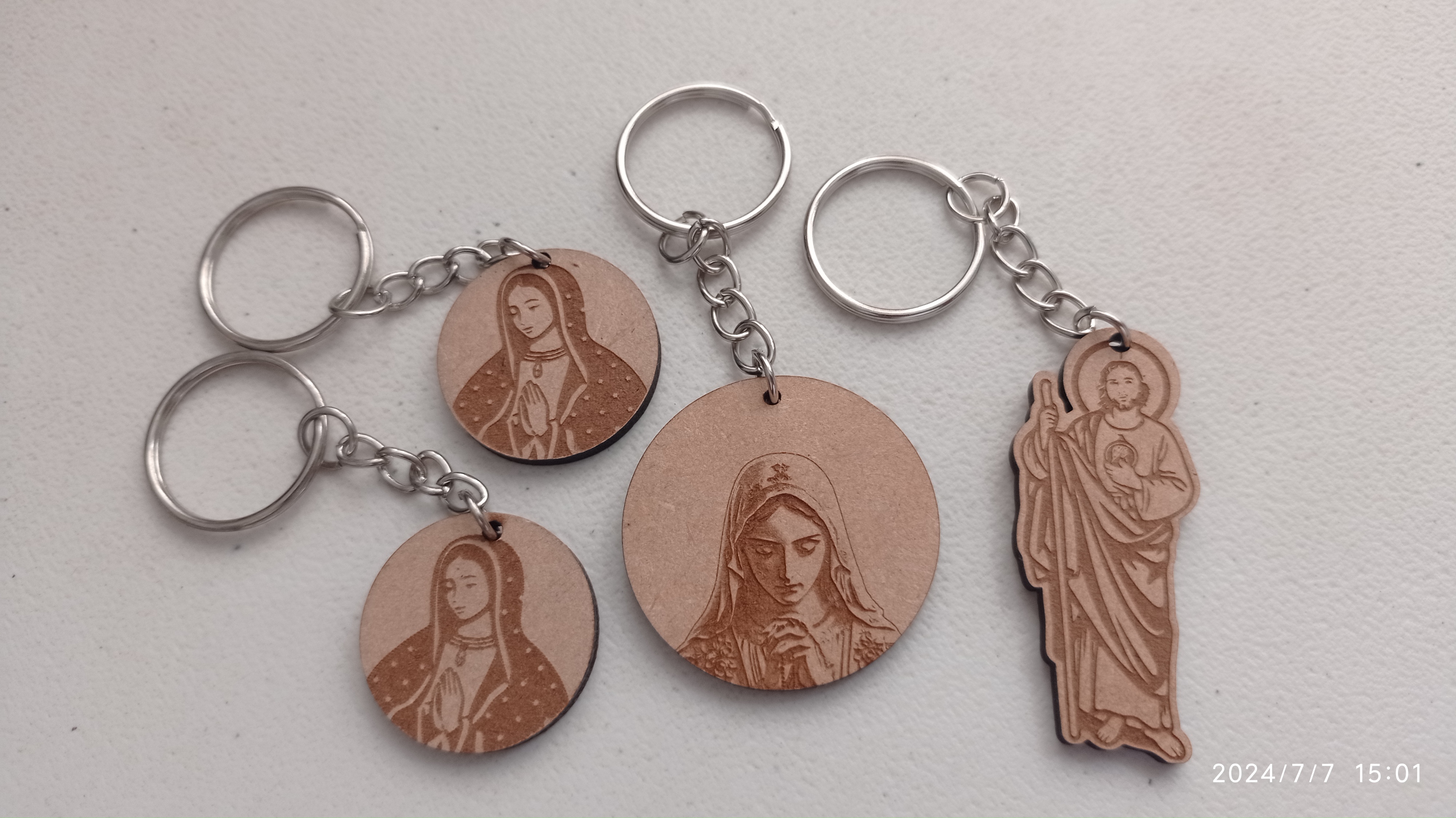 Llavero Virgen y San Juan