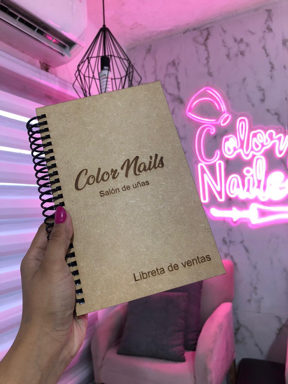 Libreta para salón de uñas