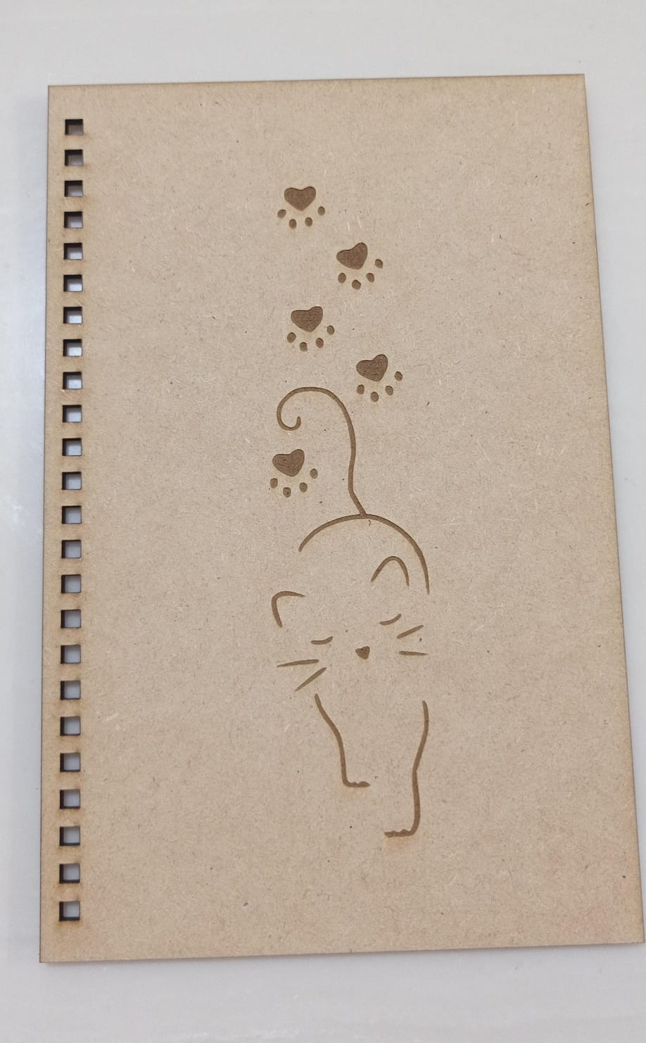 Libreta media carta de gato