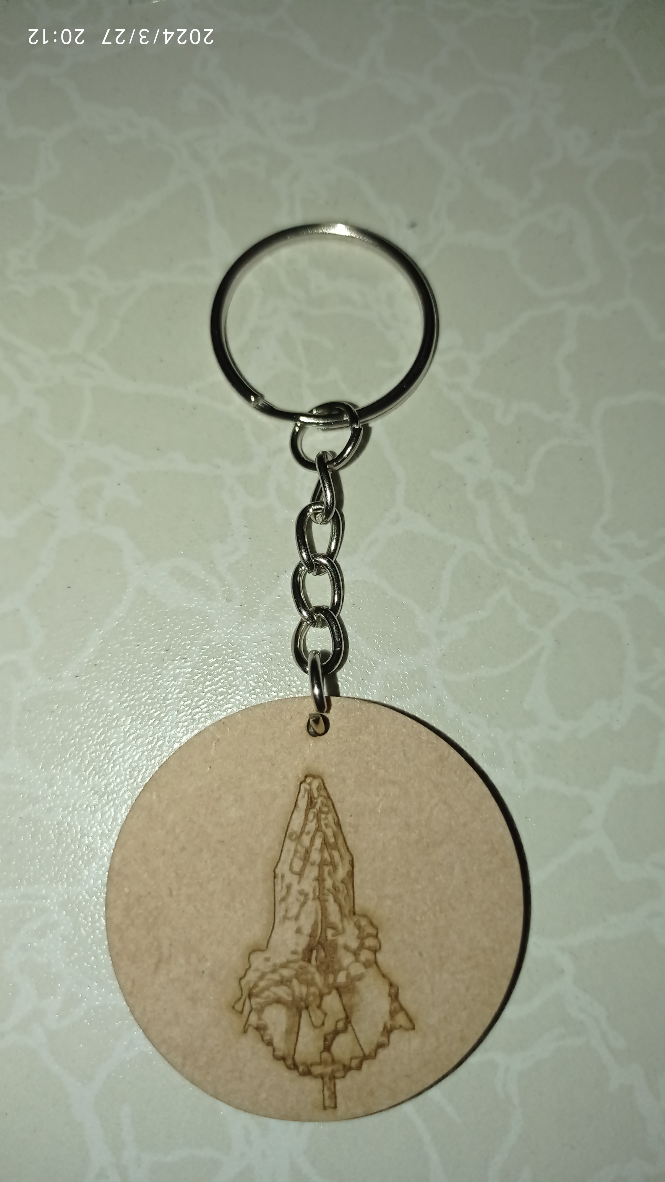 Imagen mano con rosario